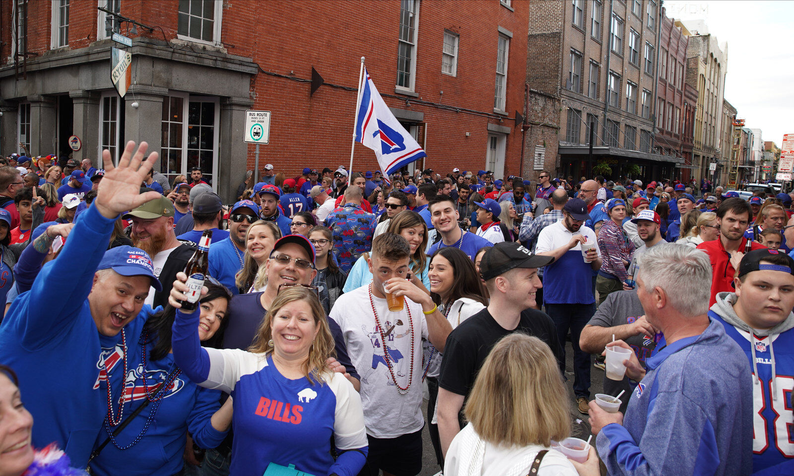 Buffalo Bills packers of NOLA Takeover Parade
